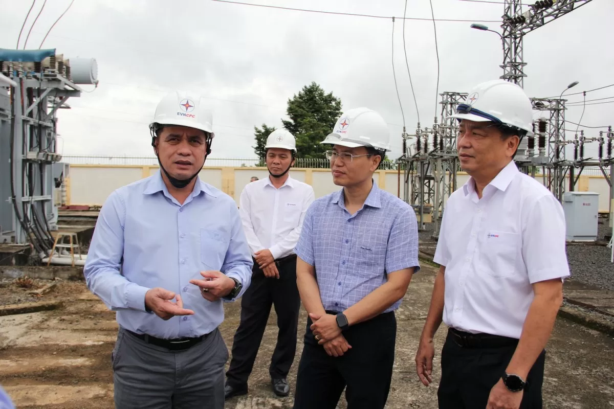 Chủ tịch HĐTV EVNCPC Nguyễn Thanh thị sát TBA 110kV Krông Nô