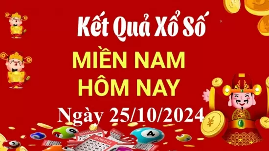 XSMN 25/10, trực tiếp Kết quả xổ số miền Nam hôm nay 25/10/2024, XSMN thứ 6, KQXSMN ngày 25/10