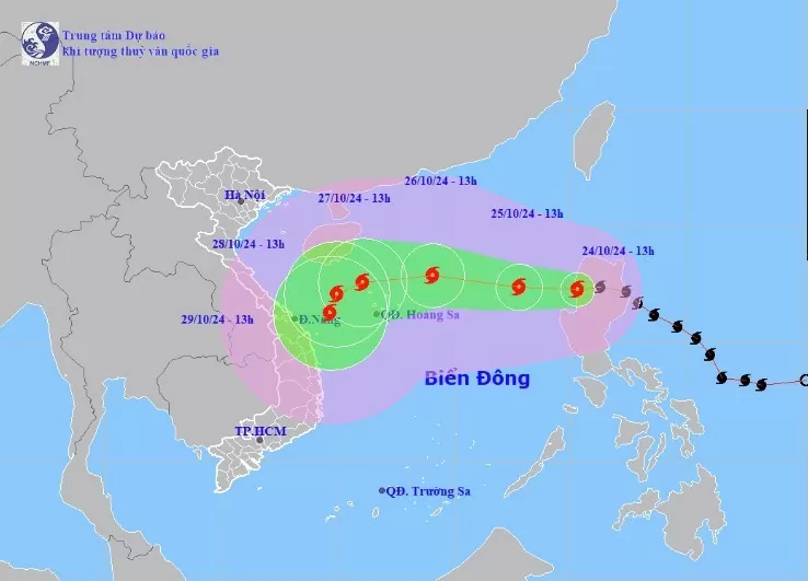 Dự báo thời tiết ngày mai 25/10/2024: …