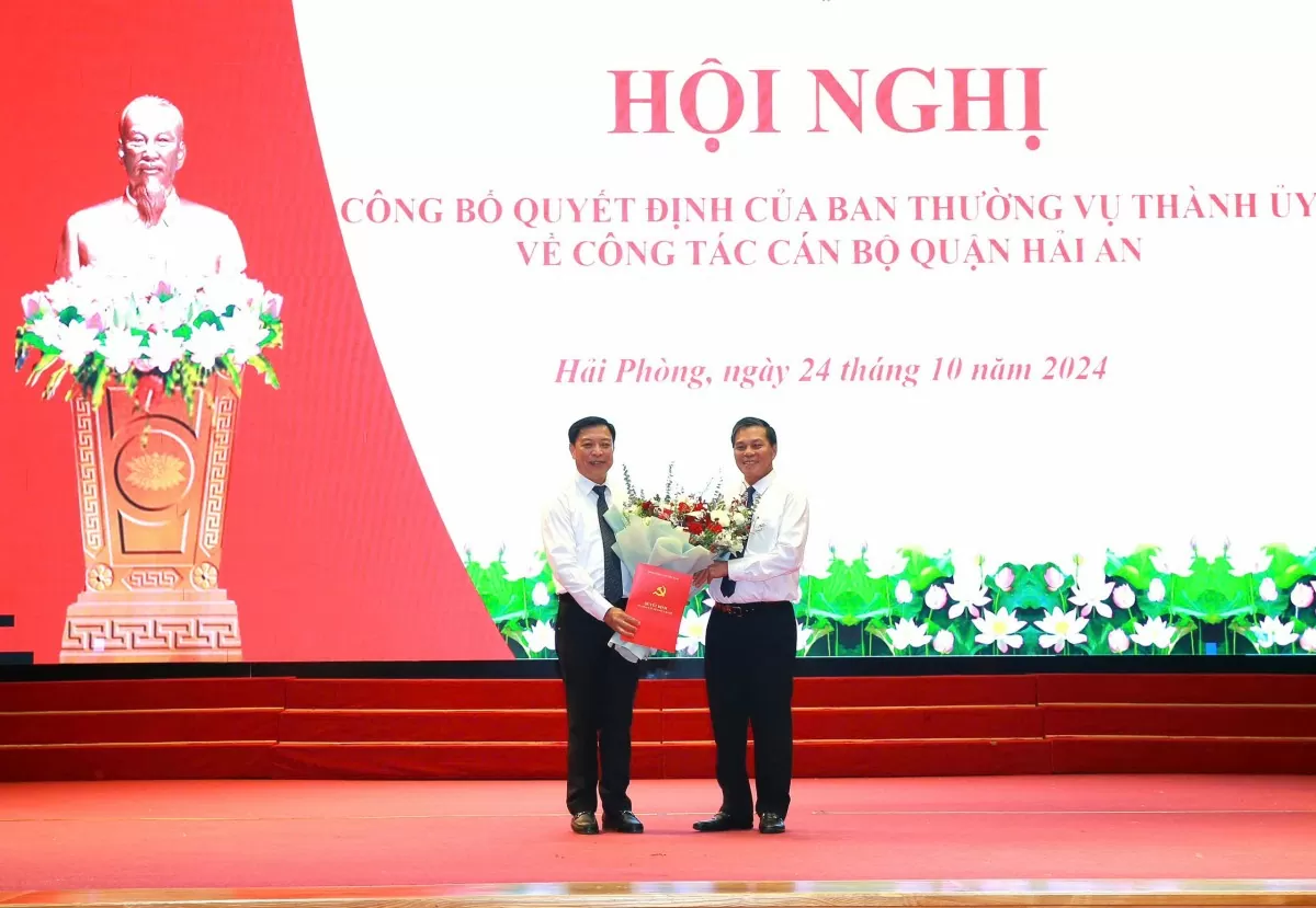 Hải Phòng: Ông Hoàng Hải Bằng giữ chức vụ Phó Bí thư Quận ủy Hải An