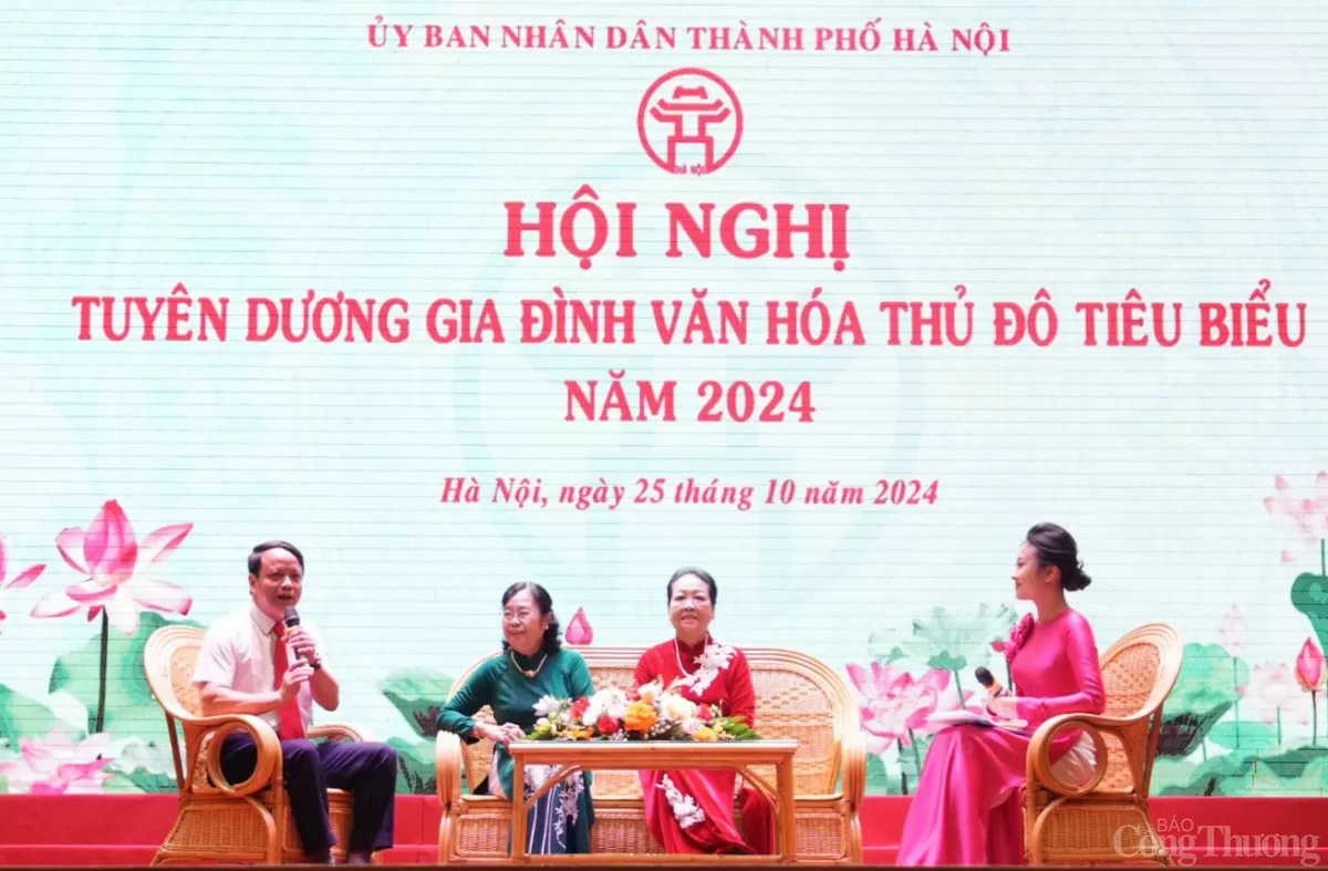 Thành phố Hà Nội tuyên dương Gia đình văn hóa Thủ đô tiêu biểu năm 2024