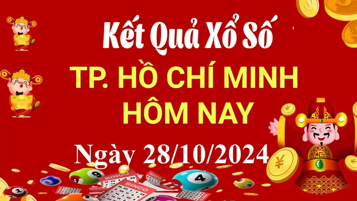 XSHCM 28/10, Kết quả xổ số TP.HCM hôm nay 28/10/2024, KQXSHCM thứ Hai ngày 28 tháng 10