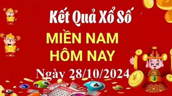 Kết quả Xổ số miền Nam ngày 28/10/2024, KQXSMN ngày 28 tháng 10, XSMN 28/10, xổ số miền Nam hôm nay