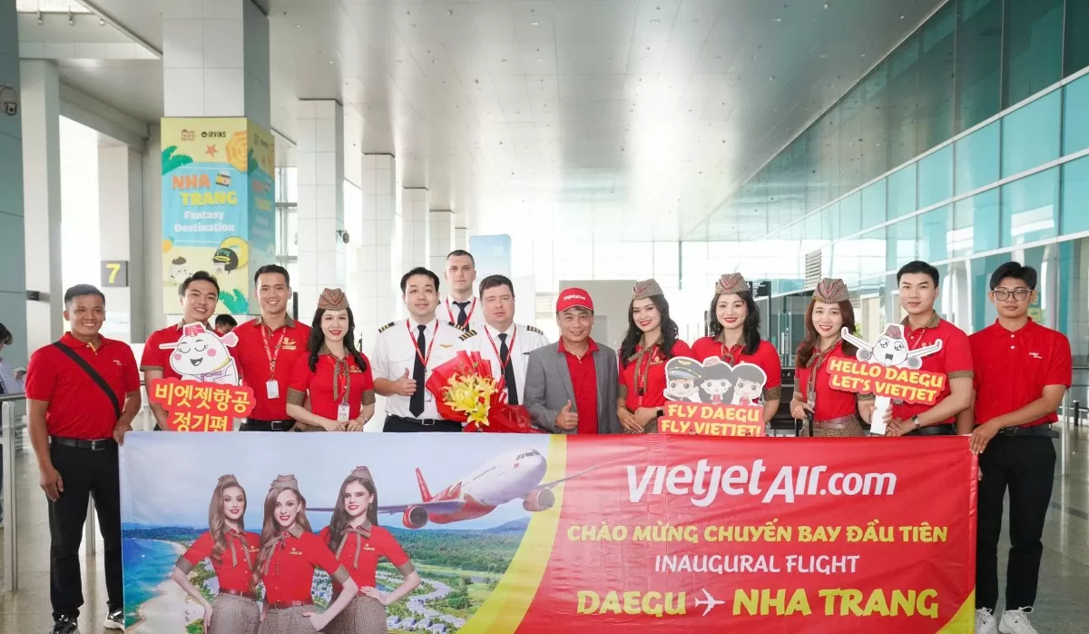 Vietjet khai trương đường bay Daegu – Nha Trang, nối gần hơn hai thiên đường du lịch Việt – Hàn