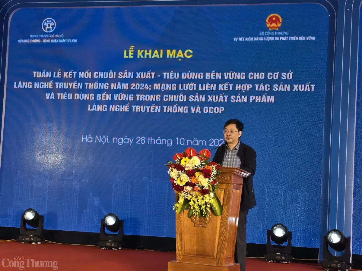 Khai mạc Tuần lễ kết nối chuỗi sản xuất tiêu dùng bền vững làng nghề truyền thống 2024