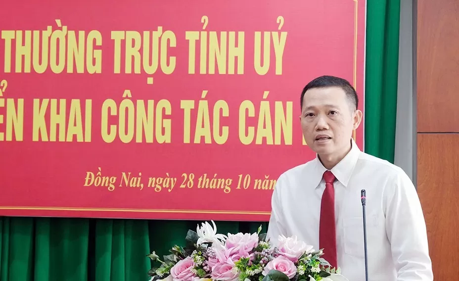 Nguyễn Phong An phát biểu nhận nhiệm vụ. Ảnh: Đắc Nhân