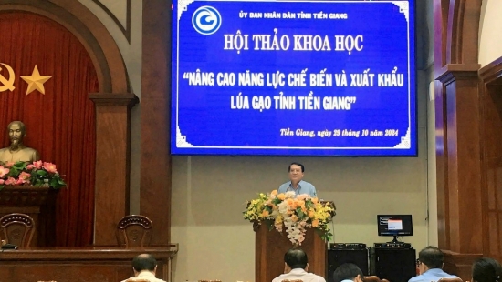 ban giai phap nang cao nang luc che bien va xuat khau gao o tien giang