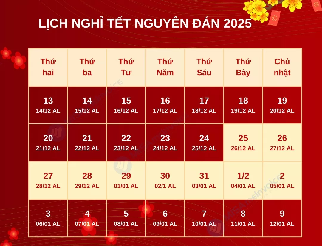 Lịch nghỉ Tết Ất Tỵ 2025 cho học sinh của các tỉnh, thành