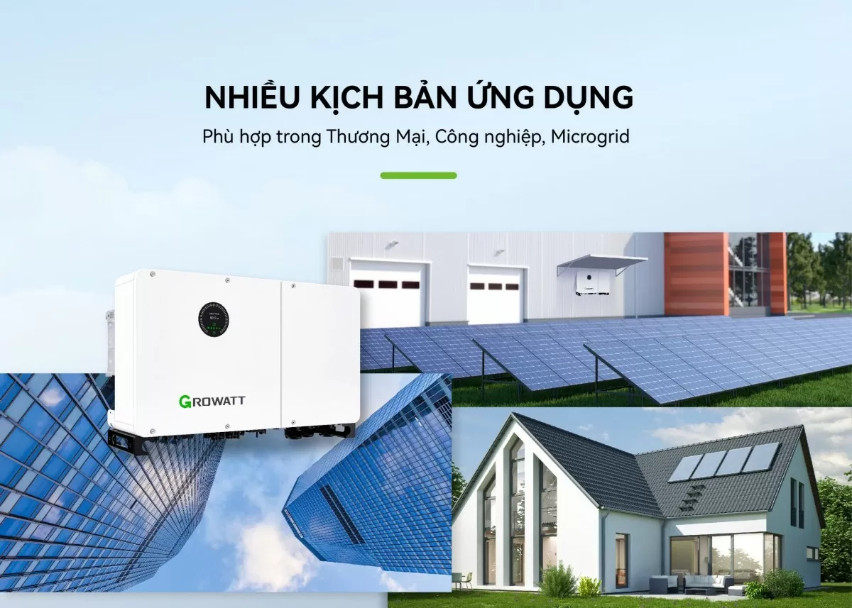 Growatt ra mắt biến tần hybrid mới cho ứng dụng lưu trữ trong thương mại quy mô vừa và nhỏ