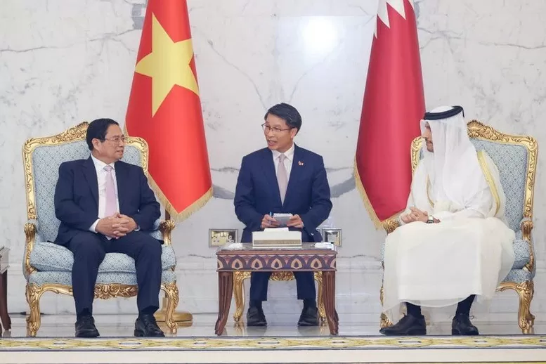 Thủ tướng Qatar Sheikh Mohamed bin Abdurahman Al Thani hoan nghênh và khẳng định chuyến thăm chính thức Qatar của Thủ tướng Phạm Minh Chính là dấu mốc quan trọng