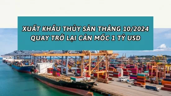 Tháng 10/2024: Xuất khẩu thủy sản 