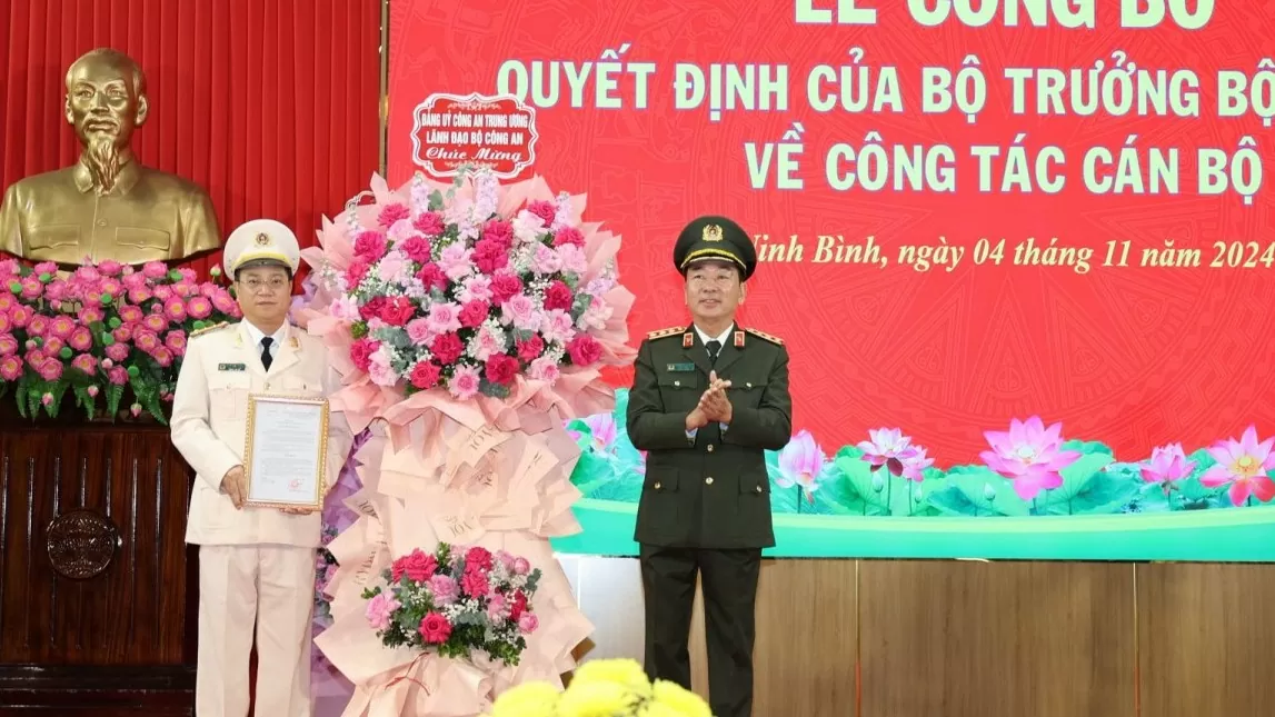 Phó Cục trưởng Cục An ninh nội địa làm Giám đốc Công an tỉnh Ninh Bình