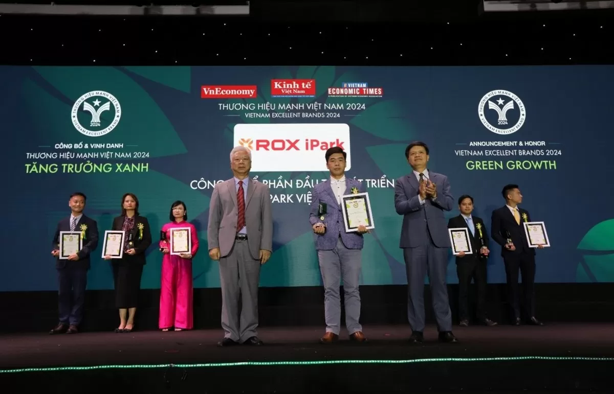 ROX iPark được vinh danh là doanh nghiệp tăng trưởng xanh