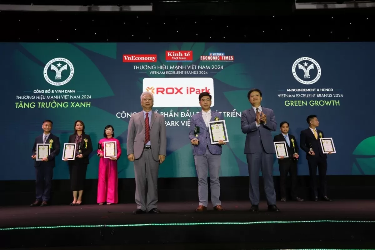 ROX iPark ROX iPark được vinh danh là doanh nghiệp tăng trưởng xanh