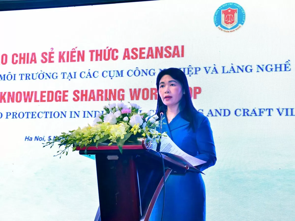 Hội thảo “Công tác quản lý, bảo vệ môi trường tại các cụm công nghiệp và làng nghề”