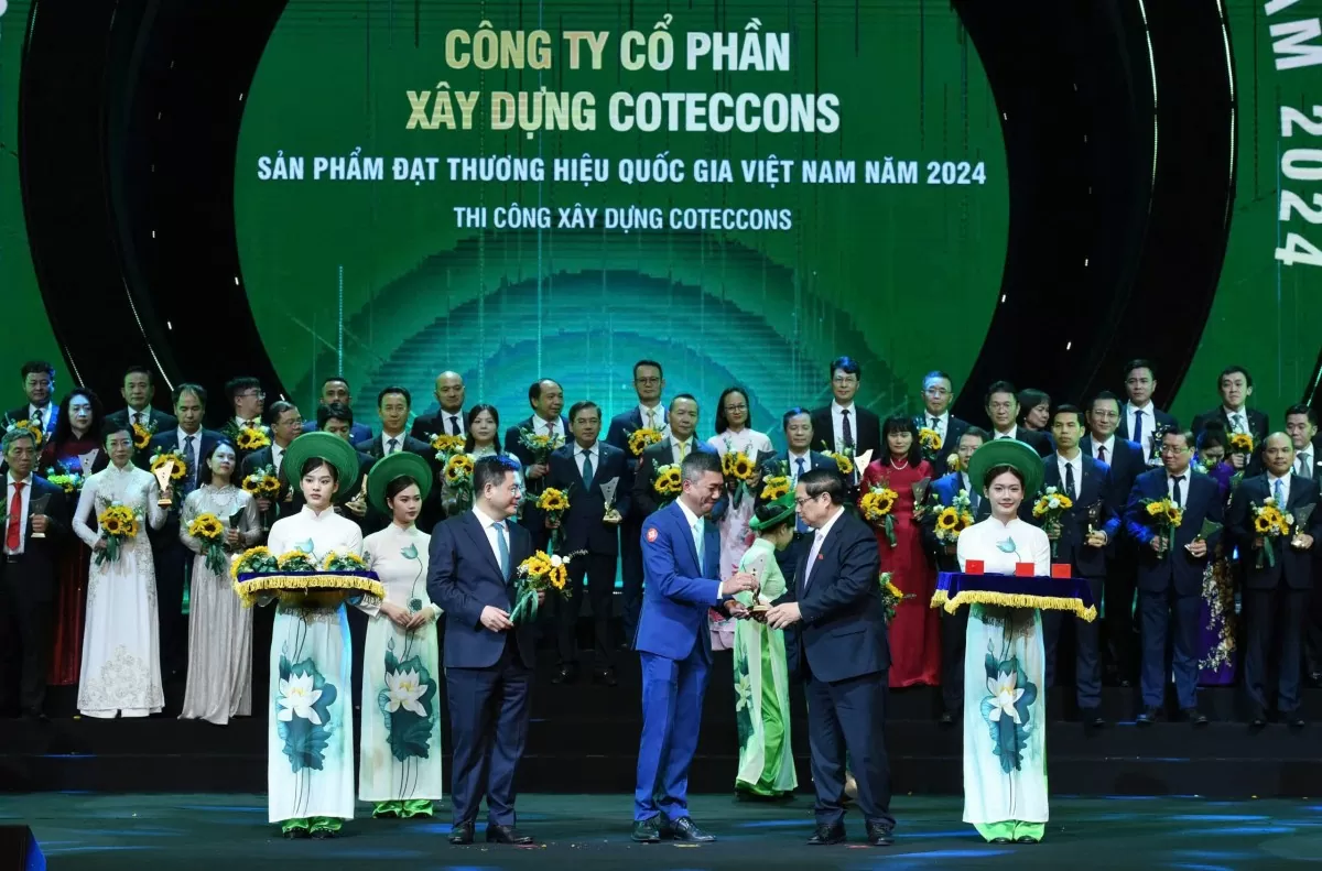 Coteccons được vinh danh 'Thương hiệu Quốc gia Việt Nam năm 2024'