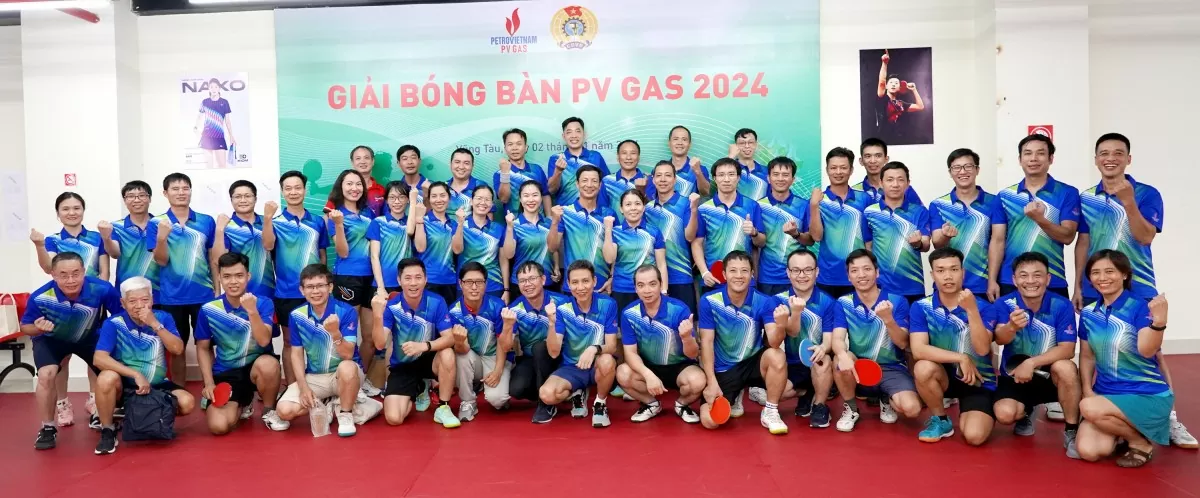 Giải bóng bàn PV GAS 2024 đề cao tinh thần quyết tâm và đoàn kết