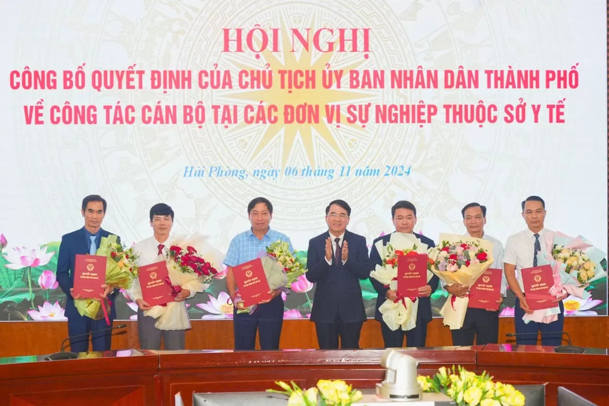 Hải Phòng điều động và bổ nhiệm nhiều giám đốc tại các đơn vị sự nghiệp thuộc Sở Y tế