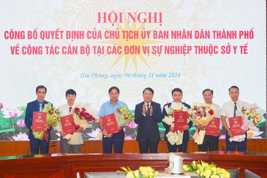 Hải Phòng điều động và bổ nhiệm nhiều giám đốc tại các đơn vị sự nghiệp thuộc Sở Y tế