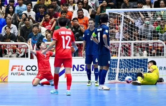 Đội tuyển futsal Việt Nam giành chiến thắng kịch tính trước Thái Lan