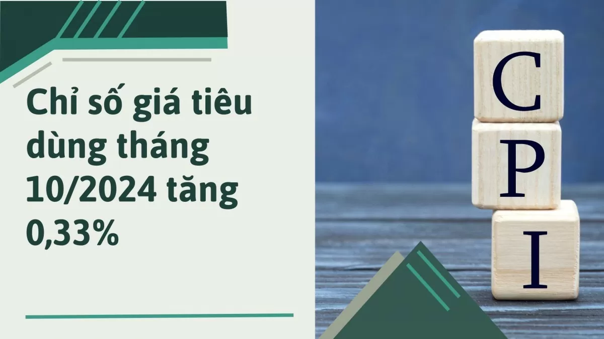 Infographic | Tháng 10/2024, chỉ số giá tiêu dùng (CPI) tăng 0,33%