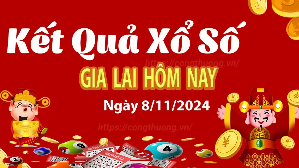 XSGL 8/11, kết quả xổ số Gia Lai hôm nay 8/11/2024, xổ số Gia Lai ngày 8 tháng 11