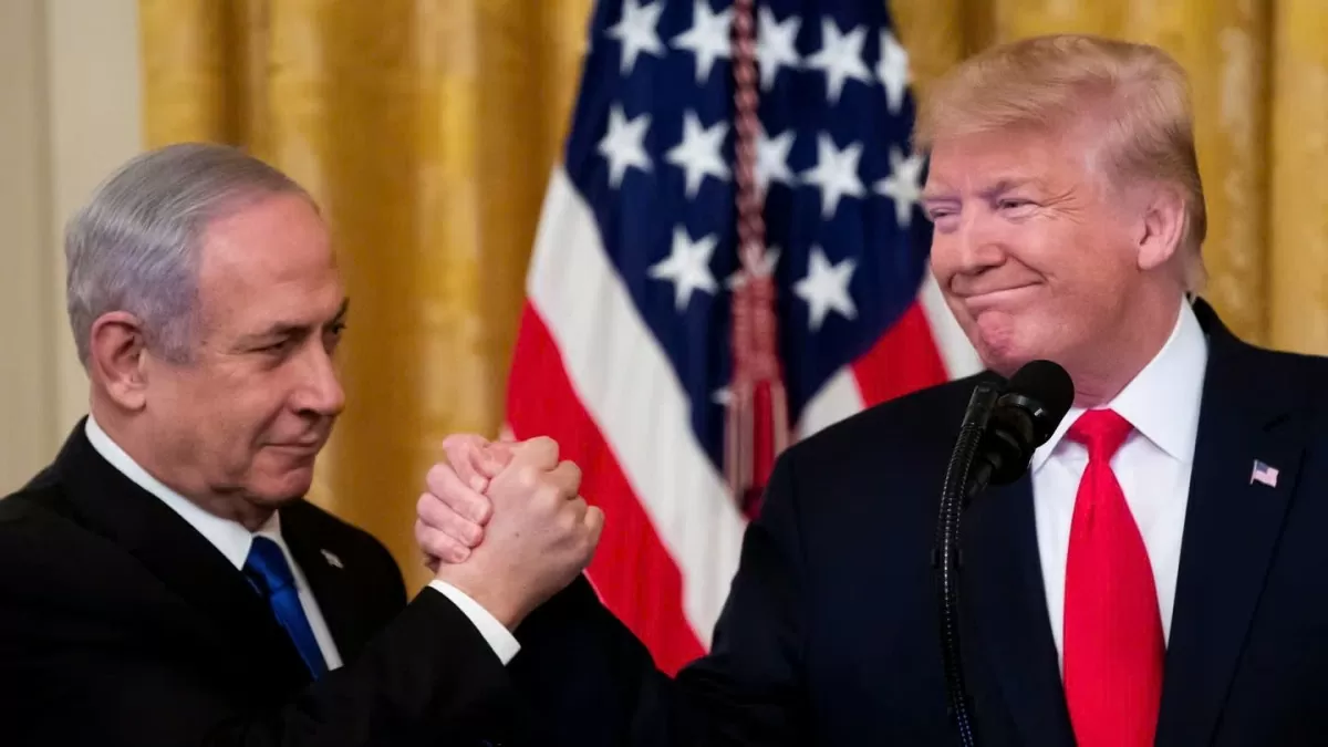 Ông Donald Trump và Thủ tướng Benjamin Netanyahu tham gia cuộc họp tại Nhà Trắng vào ngày 15/9/2020. Ảnh: AP