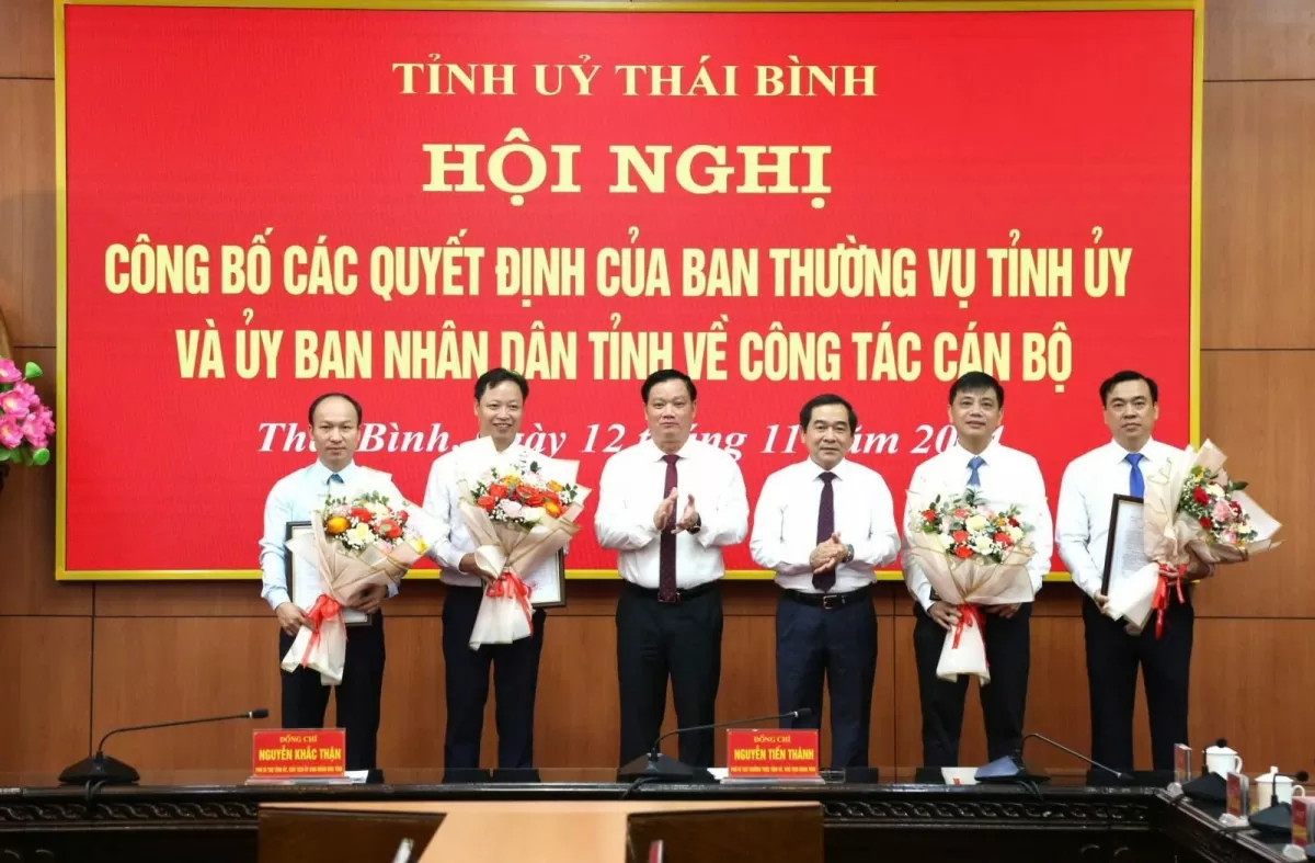 bổ nhiệm cán bộ ở Thái Bình