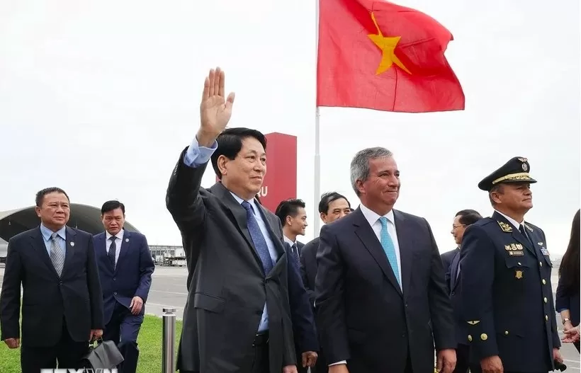 chu tich nuoc luong cuong bat dau chuyen tham chinh thuc peru va du tuan le cap cao apec 2024