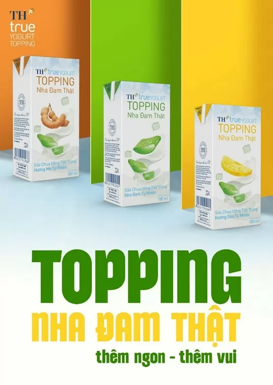 Tập đoàn TH ra mắt sản phẩm mới Sữa chua uống tiệt trùng TH true YORGURT TOPPING