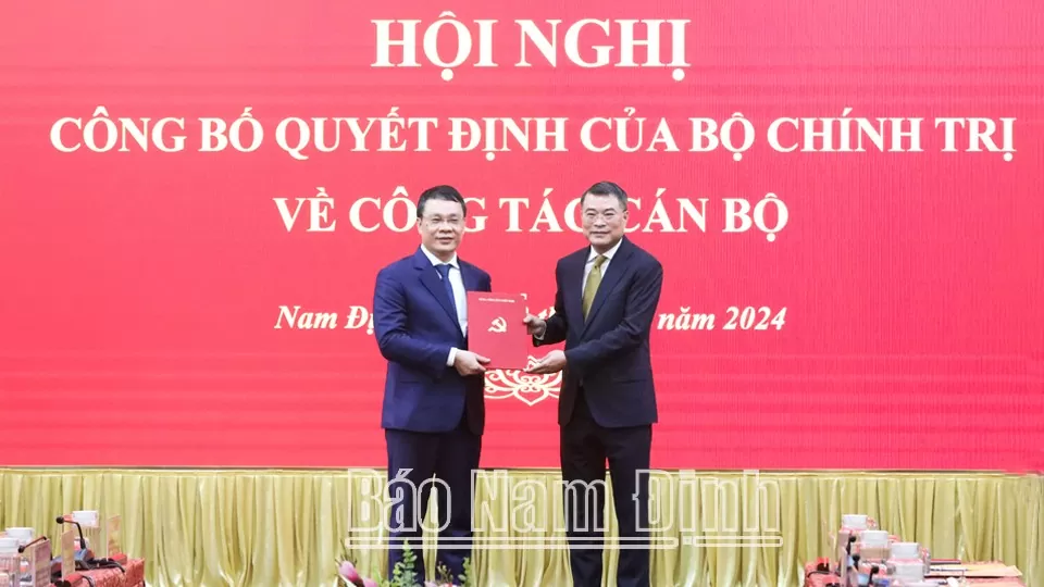 Phó Chánh Văn phòng Trung ương Đảng Đặng Khánh Toàn giữ chức Bí thư Tỉnh ủy Nam Định