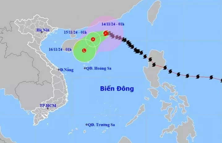 Tin bão số 8 mới nhất hôm nay 14/11: Bão số 8 giảm cường độ, giật cấp 10, biển động mạnh