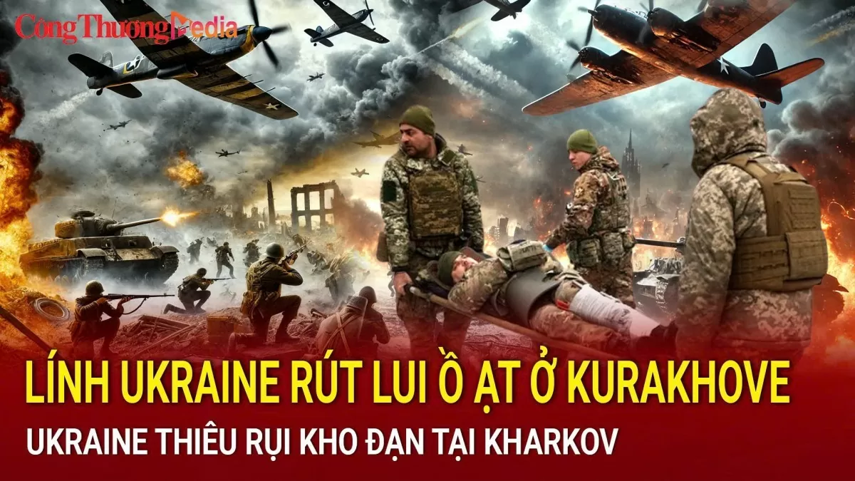 Chiến sự Nga-Ukraine sáng 16/11: Lính Ukraine rút lui ồ ạt ở Kurakhove; Ukraine thiêu rụi kho đạn tại Kharkov