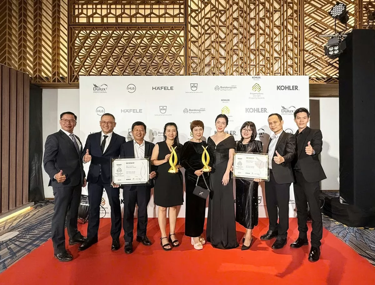 Van Phuc City nhận cú đúp giải thưởng tại Lễ trao giải PropertyGuru Vietnam Property Awards 2024