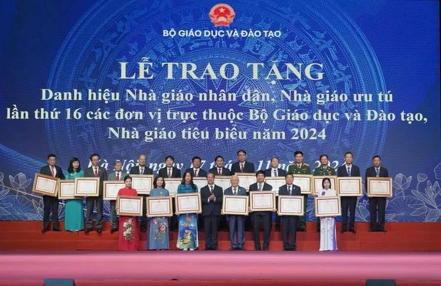 le trao tang danh hieu nha giao nhan dan nha giao uu tu ton vinh nhung nguoi gieo chu