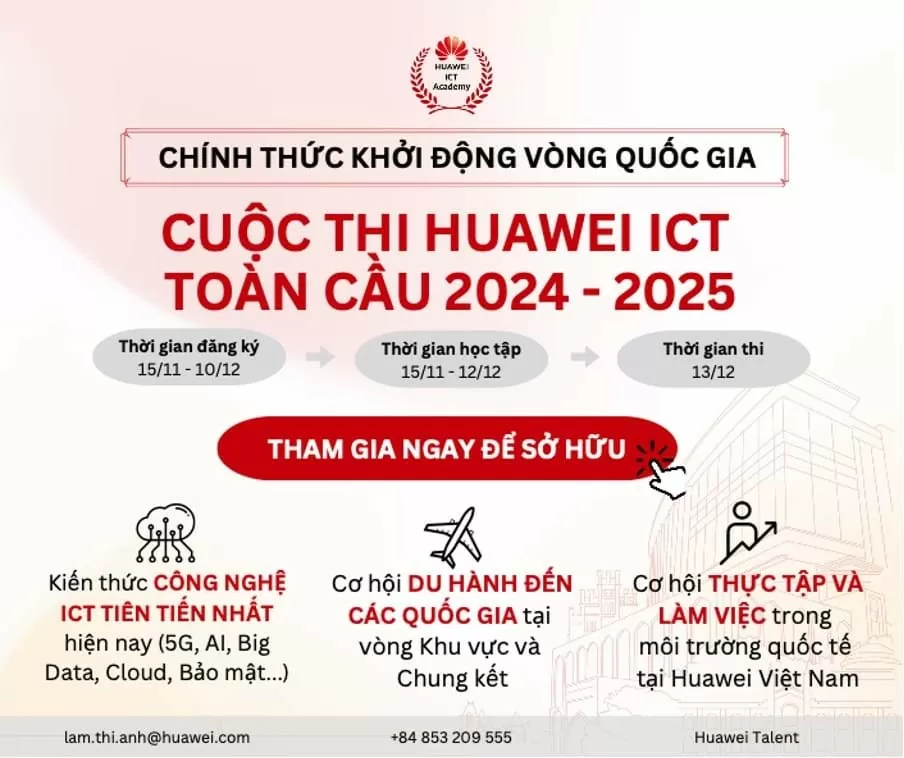 ICT Competition 2024 - 2025 chính thức khởi động, nhiều cơ hội học tập cho sinh viên công nghệ