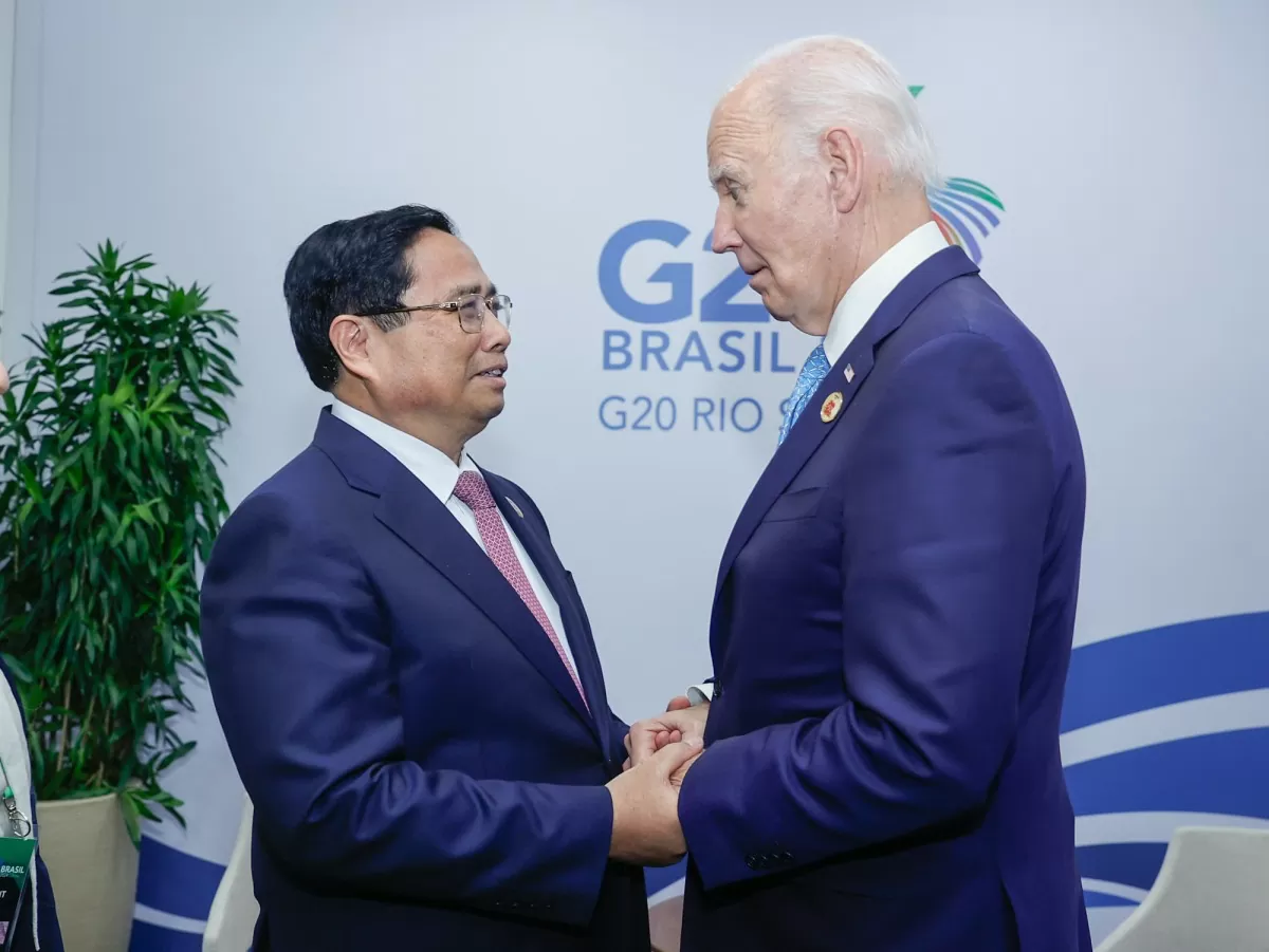 Thủ tướng Phạm Minh Chính gặp Tổng thống Hoa Kỳ Joe Biden - Ảnh: VGP/Nhật Bắc