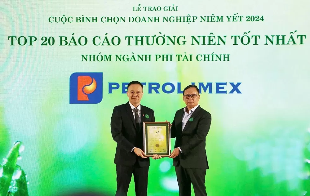 Tập đoàn Xăng dầu Việt Nam giành cú đúp giải thưởng tại cuộc bình chọn doanh nghiệp niêm yết năm 2024