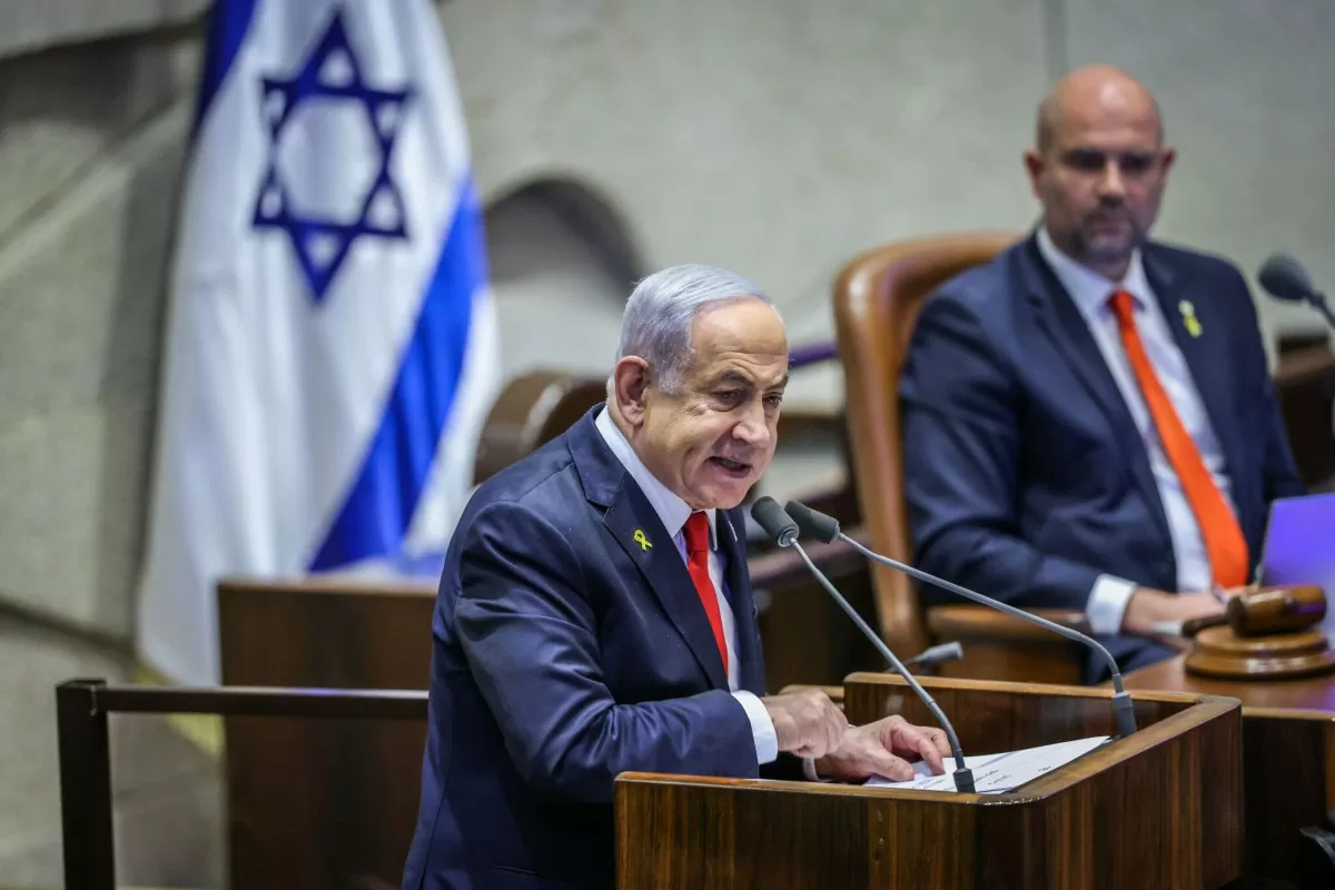 Thủ tướng Benjamin Netanyahu phát biểu tại Knesset ngày 18/11. Ảnh: Times Of Israel