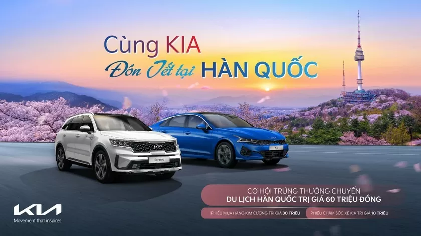 Kia K5 và Kia Sorento ưu đãi đặc biệt gần nửa tỷ đồng