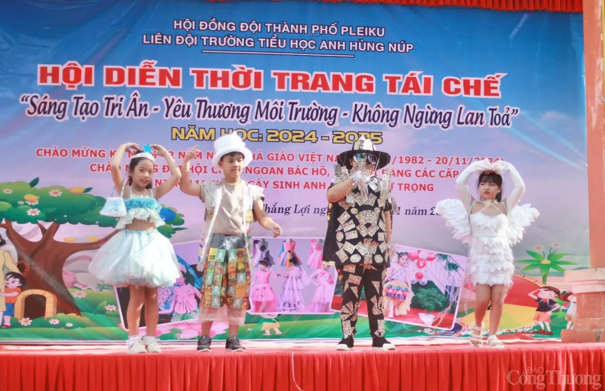 Chiêm ngưỡng những thiết kế thời trang tái chế độc đáo của học sinh dân tộc thiểu số ở Gia Lai