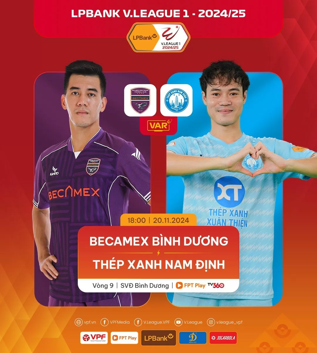 Nhận định, dự đoán tỷ số Bình Dương và Nam Định, 18h ngày 20/11, Vòng 9 V-League 2024/2025