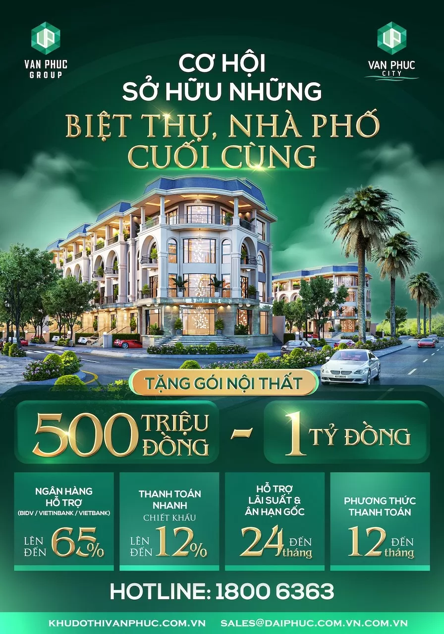 Van Phuc City mở ra cơ hội sở hữu những căn biệt thự, nhà phố 'cuối cùng'