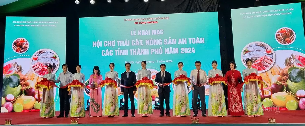 Khai mạc Hội chợ trái cây, nông sản an toàn các tỉnh, thành phố năm 2024