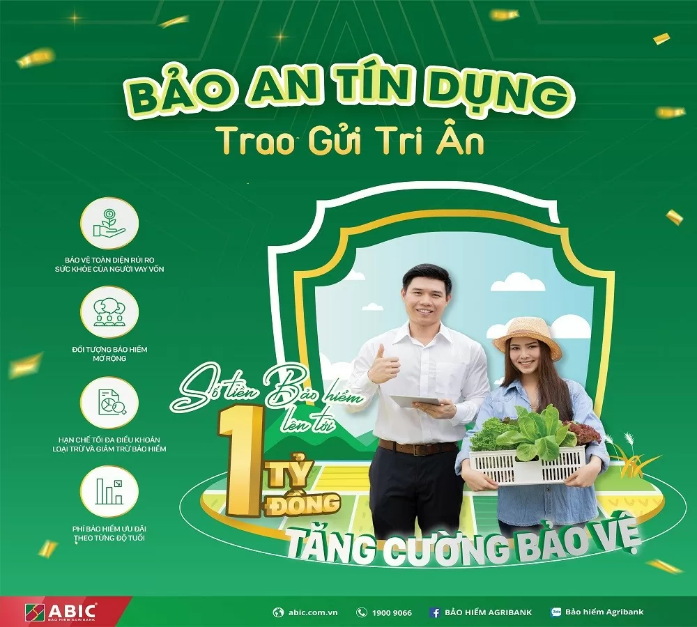 Bảo hiểm Agribank nâng mức chi trả Bảo An tín dụng lên 1 tỷ đồng: khách hàng luôn được bảo vệ tốt nhất