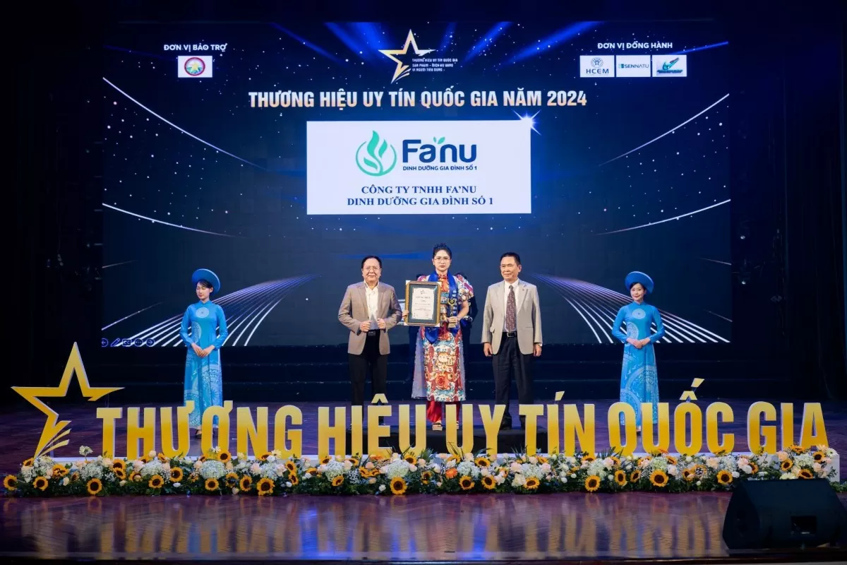 FA’NU khẳng định mình trên thị trường dinh dưỡng: Top 5 thương hiệu uy tín quốc gia 2024