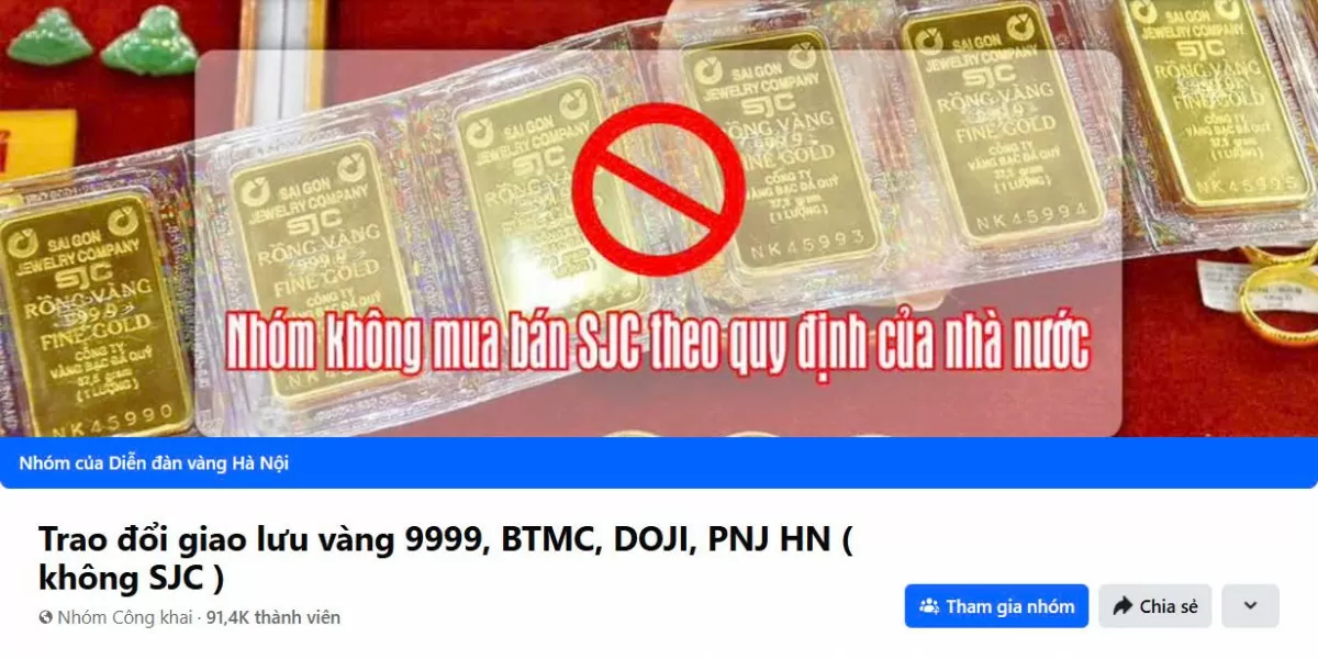 'Chợ mạng' nhộn nhịp mua bán vàng bất chấp rủi ro tiềm ẩn