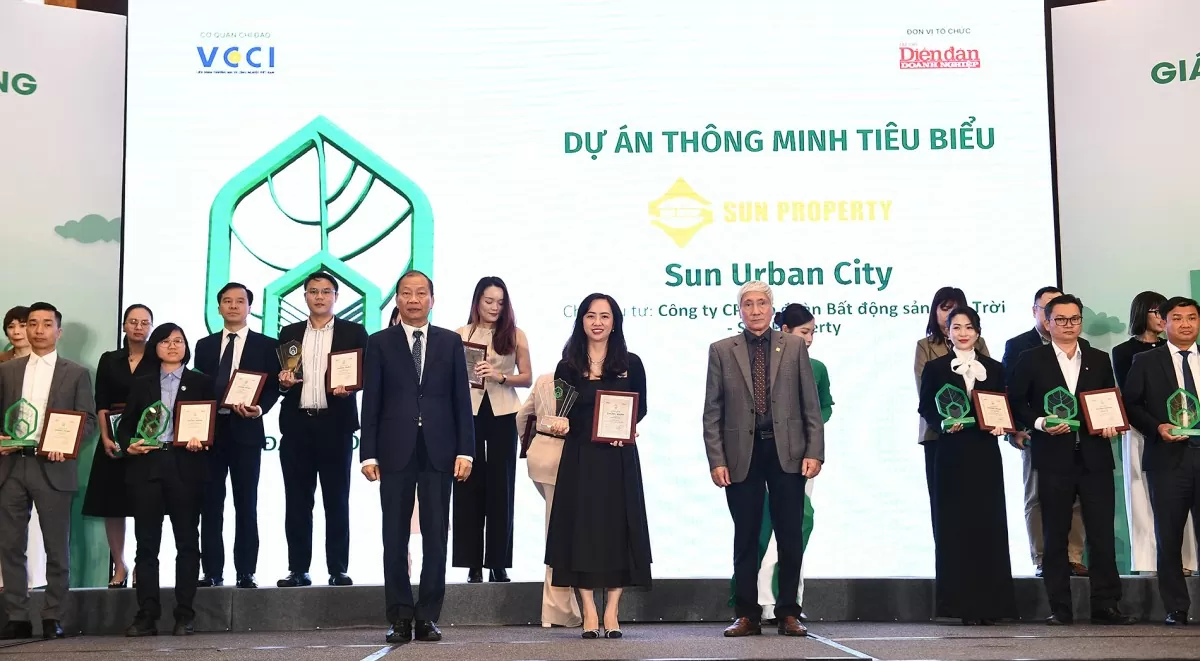 Dự án đáng sống 2024 vinh danh Đô thị nghỉ dưỡng của Sun Group Hà Nam