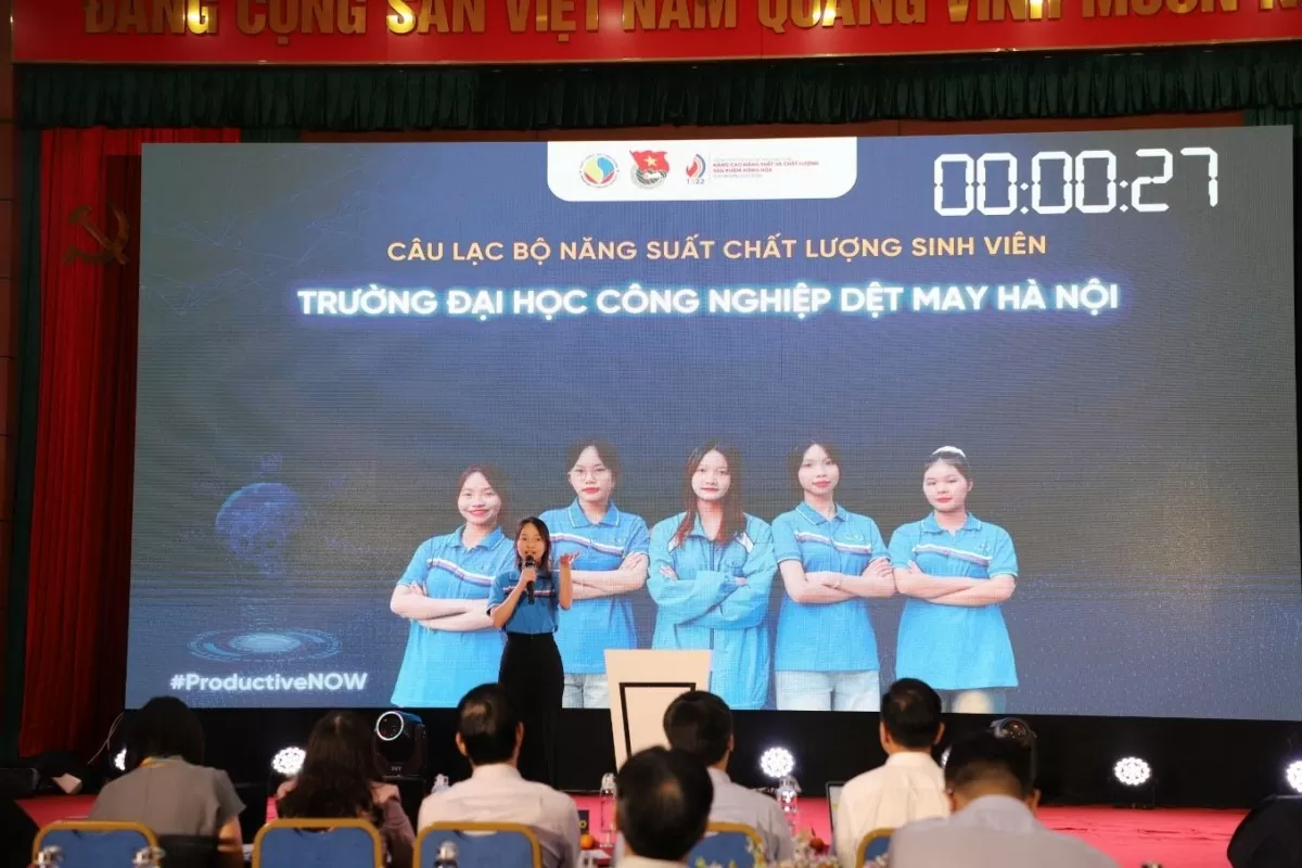 Sinh viên Đại học Công nghiệp Dệt May Hà Nội đạt giải Ba cuộc thi Năng suất Chất lượng 2024