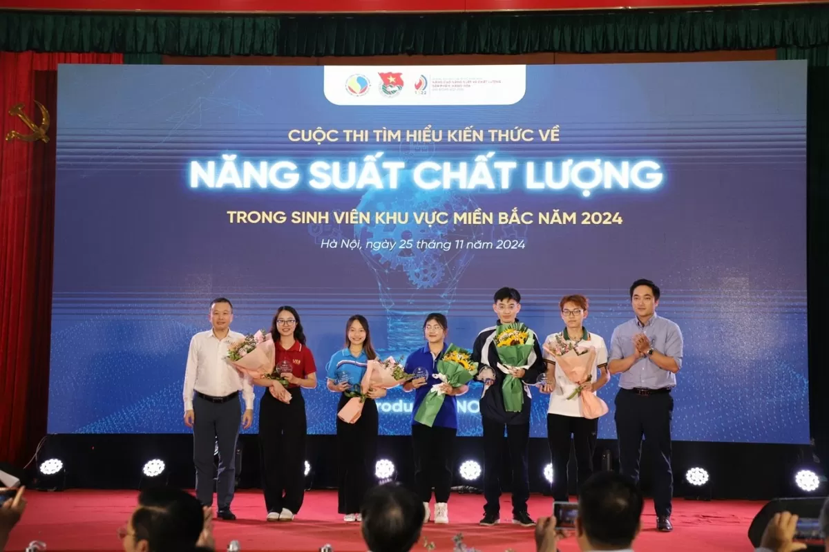 Sinh viên Đại học Công nghiệp Dệt may Hà Nội đạt giải ba cuộc thi Năng suất chất lượng 2024